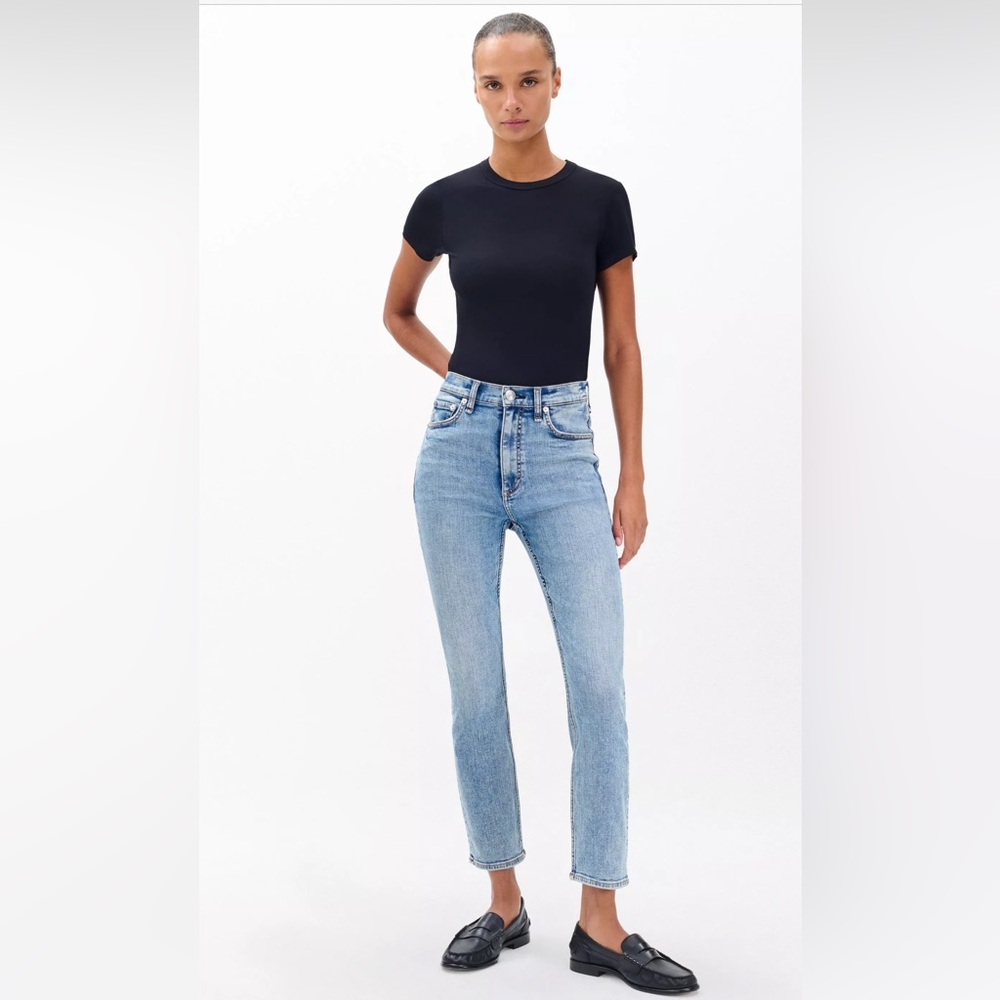 Rag and Bone Wren High Rise slim straight denim